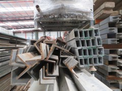 Stillage of Angle Iron 90 x 90 x 6 x 2400mm L, approx 40, Quantity of 40 C Channel 100 x 50 x 6 x 1600mm L - 2