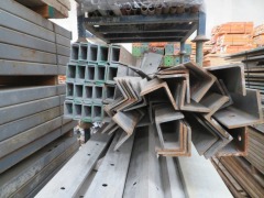 Stillage of Angle Iron 90 x 90 x 6 x 2400mm L, approx 40, Quantity of 40 C Channel 100 x 50 x 6 x 1600mm L - 4