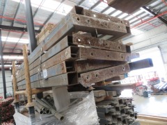 Quantity of 10 Steel Braces 2400mm L x 500mm at Base - 3