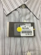 Canali Grey Stripe Business Shirt - size 42 - 2