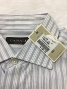 Canali Bold/Thin Stripe Blue - size 40 - 2