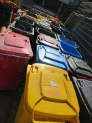 Quantity of 30 Wheelie Bins, 240 Litre, some with Emergency Spill Response, others for Rubbish - 2