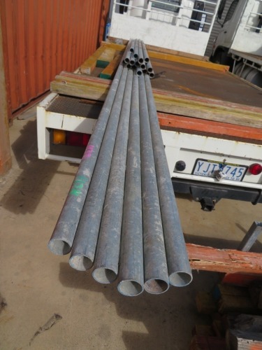 Gal Pipe 50mm Dia up to 6500mm L, 6 x 6500mm L & 14 x 2100mm L