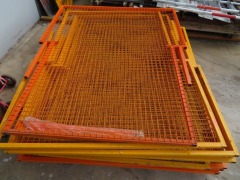 Quantity of 11 Safety Screens, 1950 x 2400mm, Yellow & Orange - 3