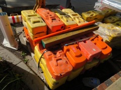 Quantity of 28 Temporary Fence Plastic Bases - 2