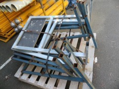 Quantity of 8 Stands with Metal Frames, 700 x 1100mm H - 3