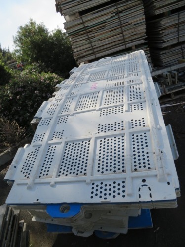 Quantity of 50 plus Scaffguard Panels, Containment Systems, some cuts, Panel size: 8400 x 100mm H