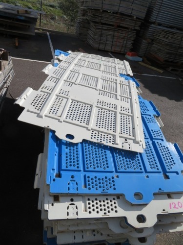 Quantity of 40 plus Scaffguard Panels, Containment Systems, some cuts, Panel size: 8400 x 100mm H