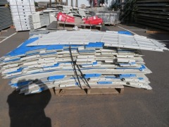 Quantity of 40 plus Scaffguard Panels, Containment Systems, some cuts, Panel size: 8400 x 100mm H - 2