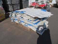 Quantity of 40 plus Scaffguard Panels, Containment Systems, some cuts, Panel size: 8400 x 100mm H - 3