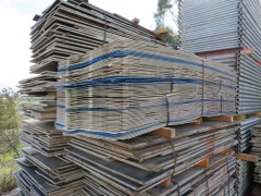 Quantity of 64 Scaffguard Panels, Containment Systems, some cuts, Panel size: 8400 x 100mm H - 2