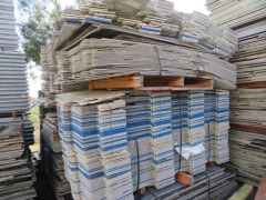 Quantity of 150 Scaffguard Panels, Containment Systems, some cuts, Panel size: 8400 x 100mm H