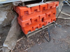 Quantity of 96 Temp Fence Bases Plastic, 2 Pallets - 3