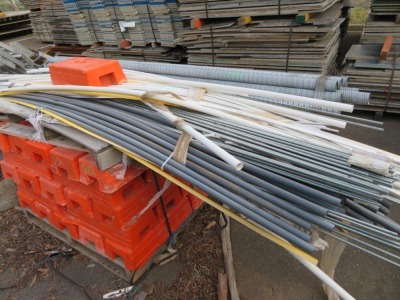 Pallet with Screw Thread, Plastic Pipe, Gal Tube, assorted sizes