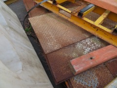 Quantity of 8 Checker Plate Steel, 1200 x 1800 x 1800mm H - 2