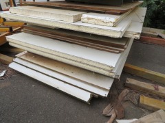 Quantity of 7 Cool Room Panels, assorted up to 2700mm - 2