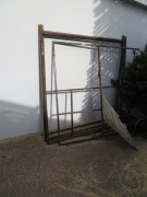 Quantity of 4 Metal Frames, 1750 x 1900mm, Wheel Barrow, Laundry Sink, Plastic Chairs, Mop Buckets - 6