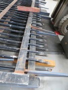 Quantity of 2 Metal Gates Industrial Size with Spear Points and Rollers at Base, 3900 x 2100mm H - 3