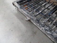 Quantity of 2 Metal Gates Industrial Size with Spear Points and Rollers at Base, 3900 x 2100mm H - 5