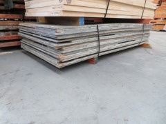 Quantity of 1 Pack of Formwork Ply, 2400 x 1200mm, some Shorts