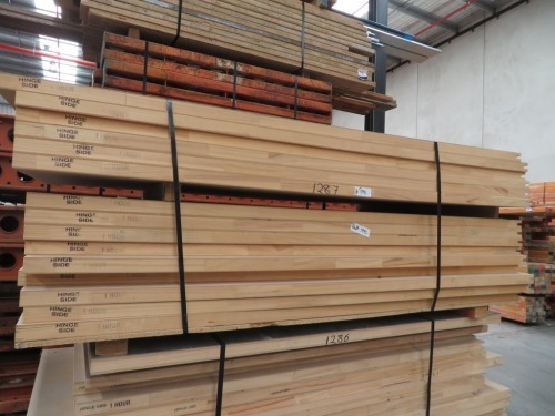 Quantity of 15 Timber Doors, 1 Hour Rated, 2325 x 920 x 40mm