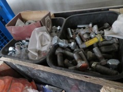 Large Quantity of Bolts, Nuts, Fasteners in Box - 5