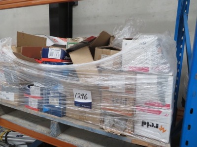 Pallet containing Fasteners, Bolts, Screws, Rapid Brace Hilti Pieces