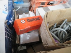 Pallet containing Fasteners, Bolts, Screws, Rapid Brace Hilti Pieces - 11