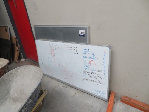 6 x Whiteboards, up to 1200 x 1500mm