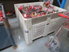 Plastic Storage Tub & Fire Extinguishers, 1160 x 1160 x 780mm H