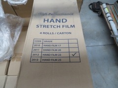 Quantity of 24 Boxes of Hand Stretch Film, Code: 2012 - 2