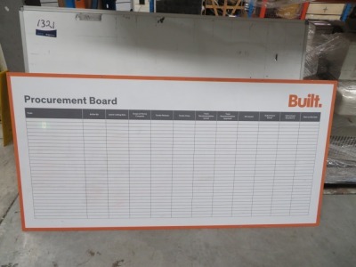 Quantity of 2 Whiteboards, 1500 x 1200mm & 900 x 1800mm & 1200 x 900mm Mobile