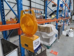 Quantity of 2 Industrial Work Lights, 1 x Safety Beacon, 1 x Whiteboard, 900 x 900mm, 3 x Pin Boards, 900 x 1200mm - 3