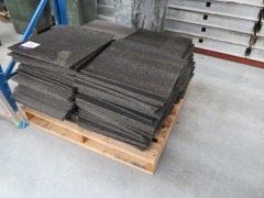 Pallet of 150 Carpet Tiles, Grey Fleck, 500 x 500mm