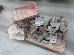 Quantity of Metal Brackets on Trolley