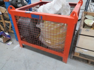 Lifting Cage & Contents of Foam Stripping, 1200 x 1200 x 950mm