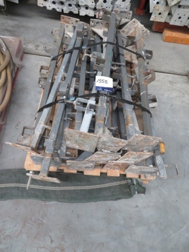 Pallet containing 20 x Handrails for Scaffolding