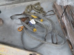 Quantity of Assorted Lifting Equipment including Sling, Chain & Wire