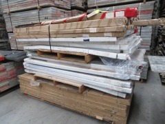 Quantity of 3 Pallets of Aluminium Profiles & Doors on Aluminium Frames, Sliding Doors