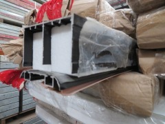 Quantity of 3 Pallets of Aluminium Profiles & Doors on Aluminium Frames, Sliding Doors - 4