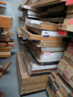 Quantity of 40 Hoarding Panels, Pine Frames, Plywood Face, from 2.4m to 3m x 1200mm