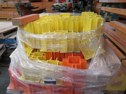 Quantity of 80 Plastic Ends for LVL's, 90 x 90mm Centre, 70 x 75mm Centre