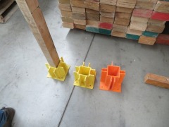 Quantity of 80 Plastic Ends for LVL's, 90 x 90mm Centre, 70 x 75mm Centre - 3