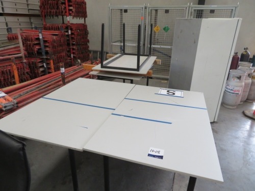 4 x Meeting Tables, Metal Frames, 1500 x 900mm