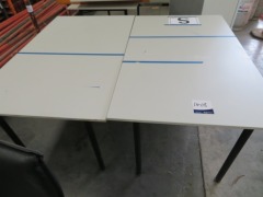 4 x Meeting Tables, Metal Frames, 1500 x 900mm - 2