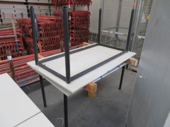 4 x Meeting Tables, Metal Frames, 1500 x 900mm - 3