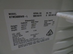 Kelvinator 2 Door Fridge/Freezer, Model: KTM3600WB-L, Serial No: 90616479, 360 Litre, 690 x 550 x 1622mm H, 240 volt - 3