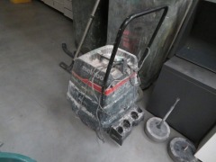 2 x Wheely Bins with Tools & Metabo Vac. Condition Unknown - 3