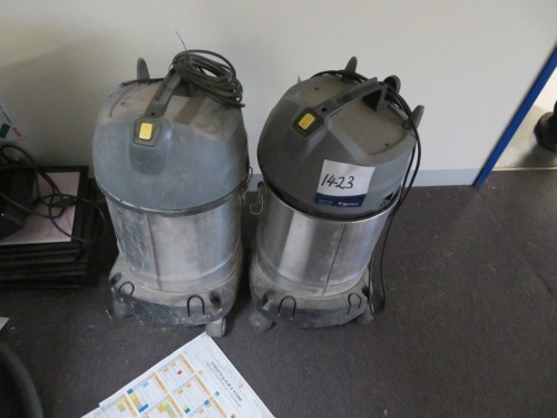 2 x Karcher Industrial Vacs. Condition Unknown