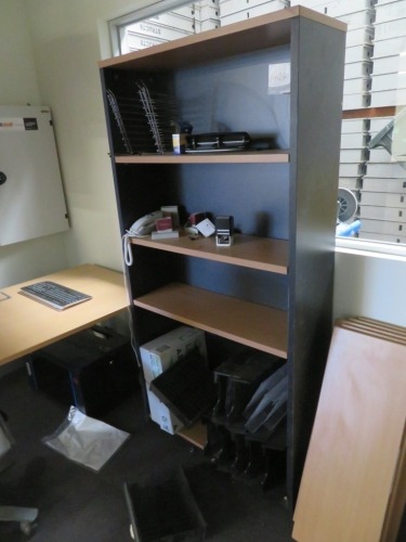 3 x Bookcases, 900 x 310 x 1800mm H, no contents, 1 x Sideboard/Storage Cabinet, 1200 x 400 x 720mm H